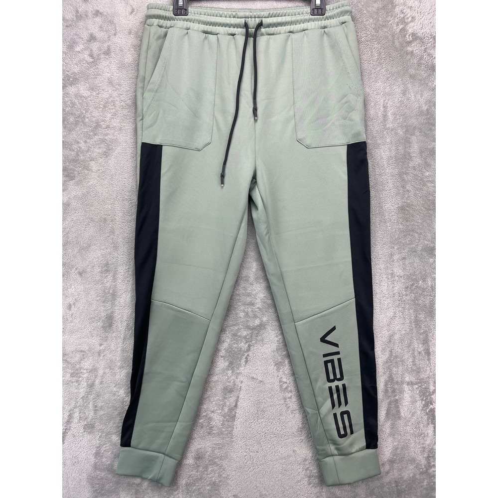 Public Record Men's Luciano Mesh Panel Jogger Sz L‎ Sage Tech Vibes